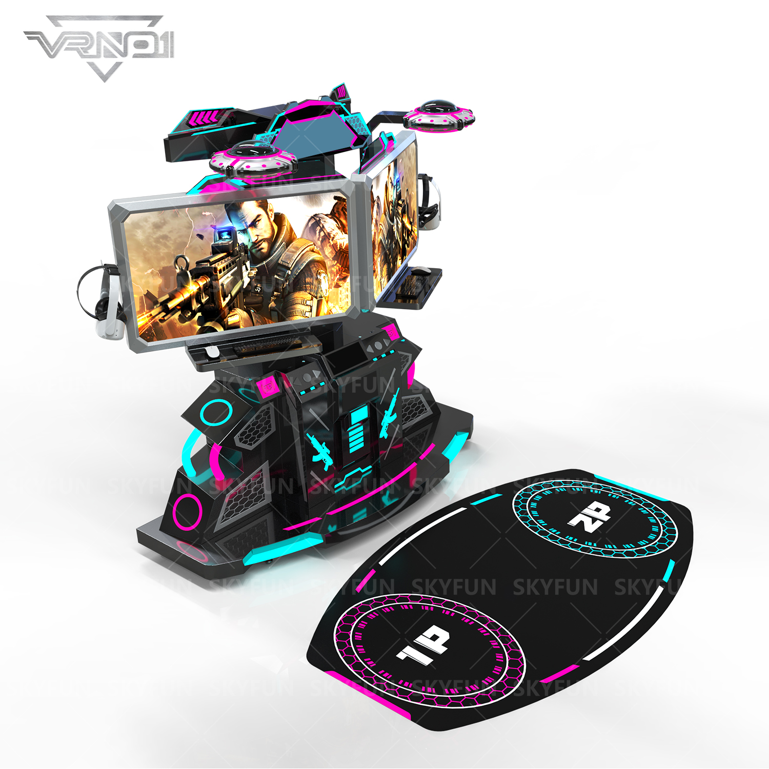 VR Peace Mission Two-Player Battle Platform (5)