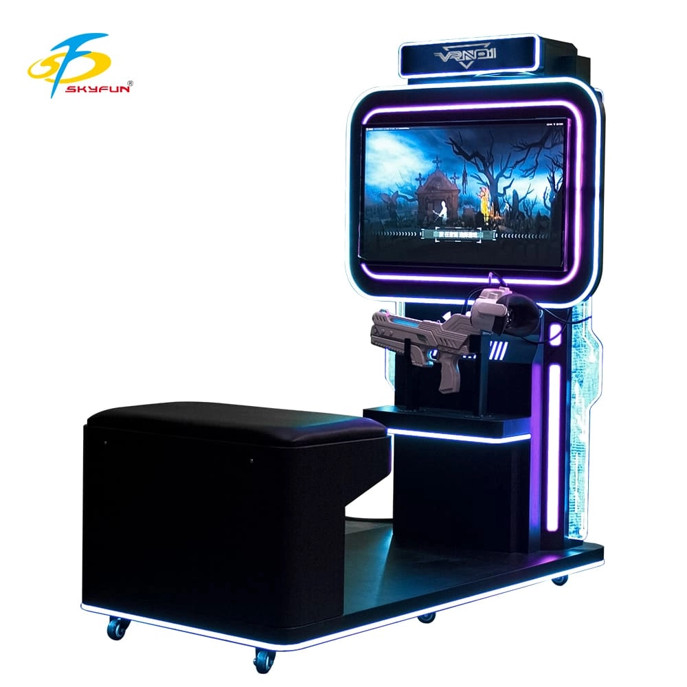 VR Shooting Simulator Unattended Arcade Amusement Equipment Support For Coin-operated Cards Pay (1) - Skyfun