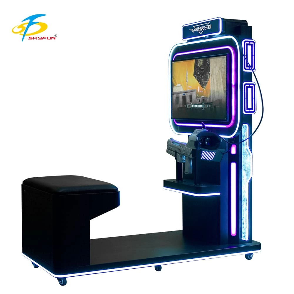 VR Shooting Simulator Unattended Arcade Amusement Equipment Support For Coin-operated Cards Pay (2) - Skyfun