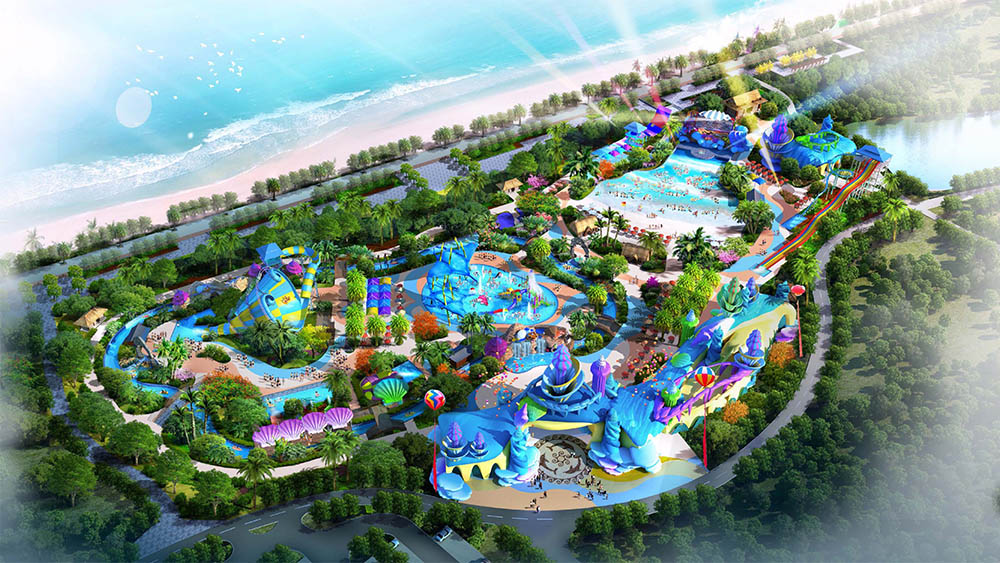 Fujian Quanzhou water park planning and design-bird's-eye view effect diagram - WM INTERNATIONAL
