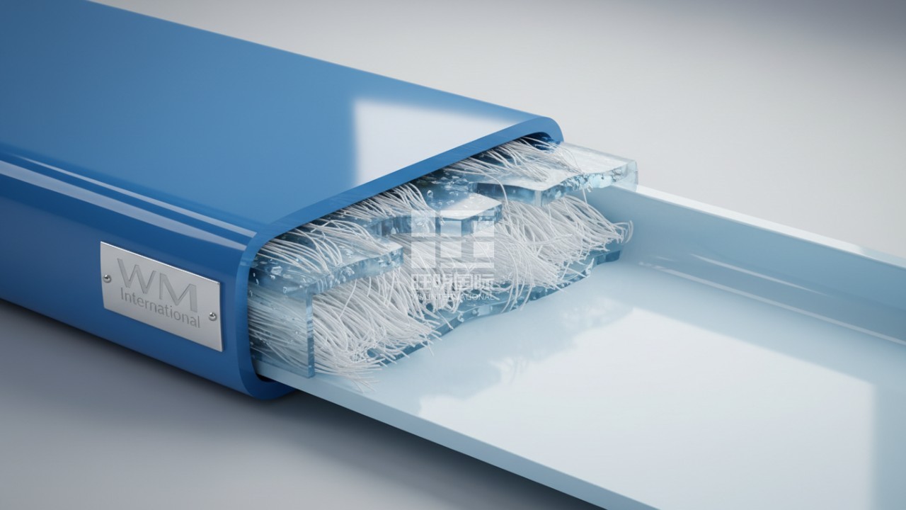 Cross section diagram of fiberglass reinforced plastic layers in a commercial water slide