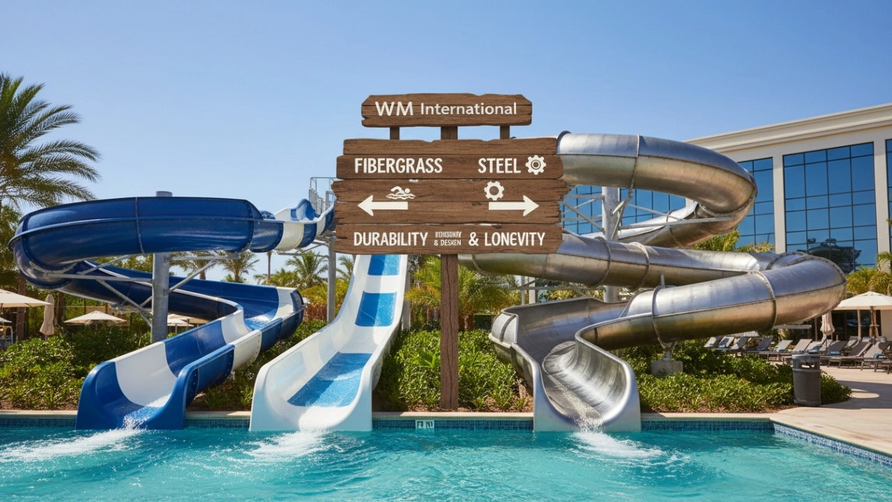 fiberglass vs steel water slides - WM International