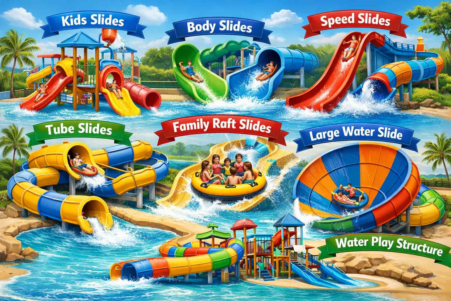 water slide types