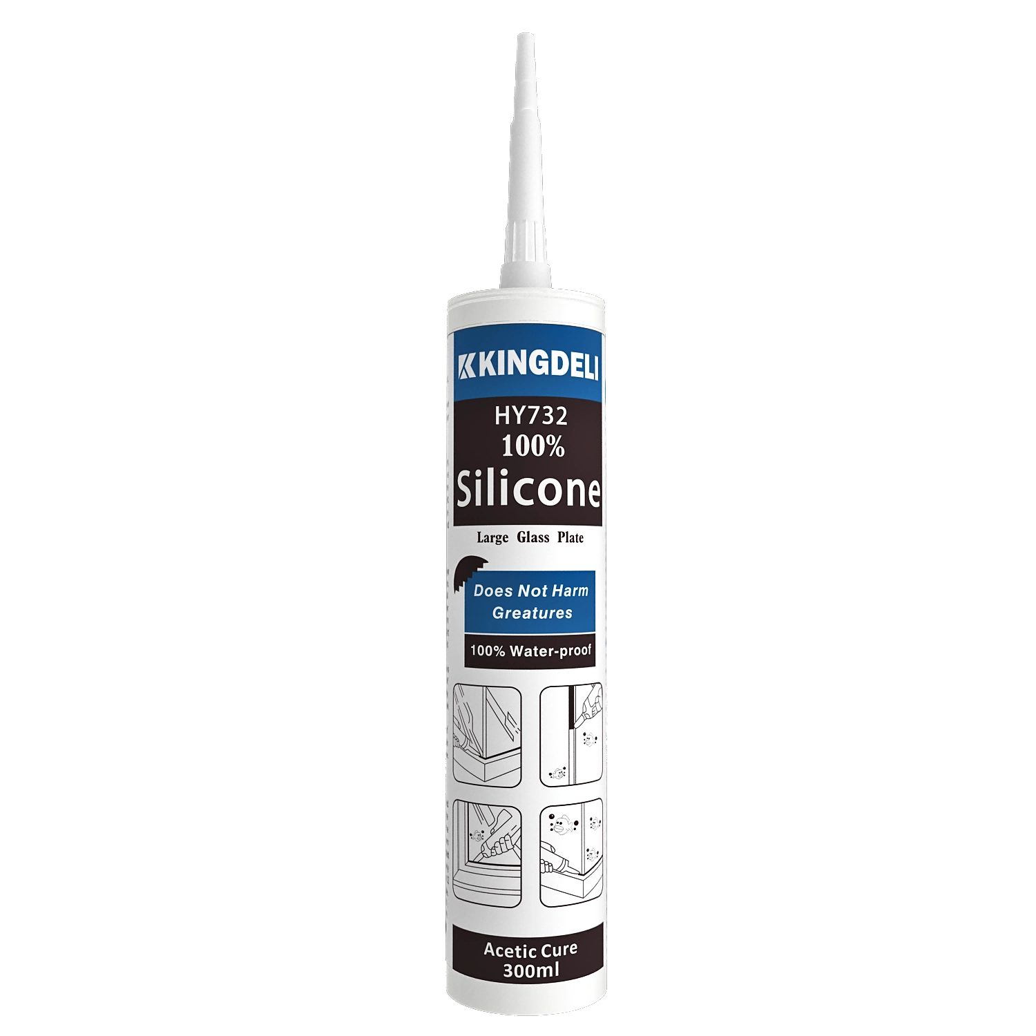 sealant for large glass plate - KINGDELI