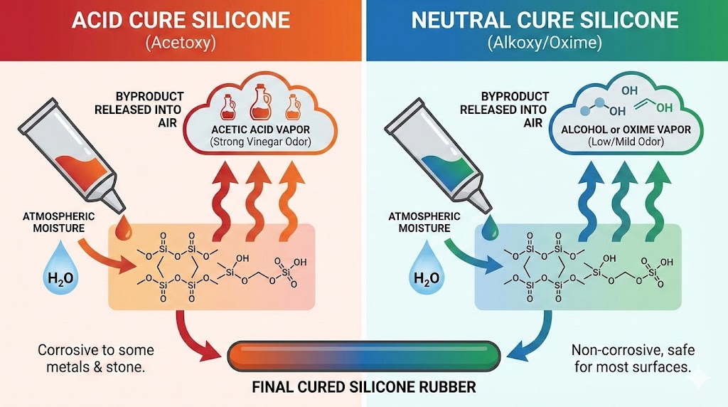Acid Cure vs. Neutral Cure Silicone