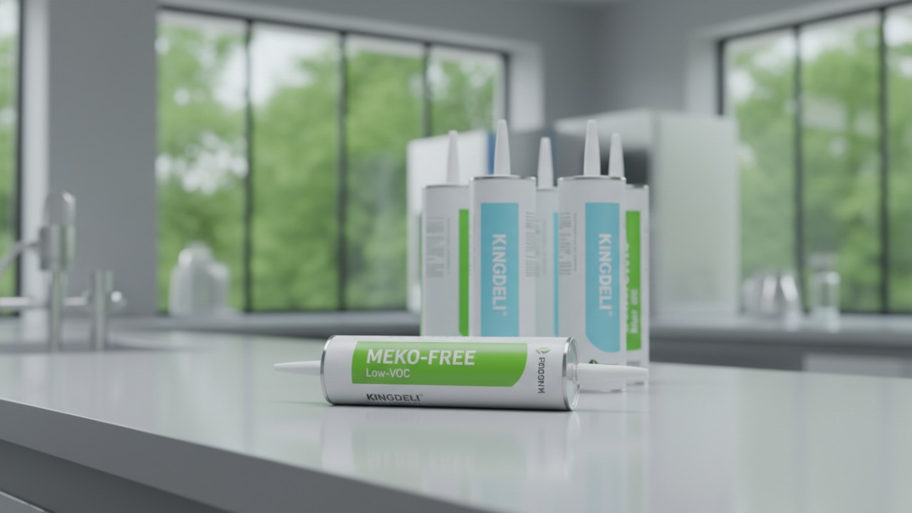 Eco friendly MEKO free and low VOC silicone sealant products for industrial use