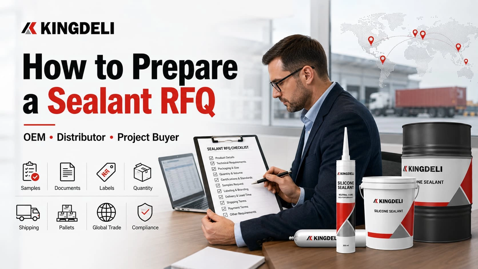 How to prepare a sealant RFQ for OEM distributors and project buyers - KINGDELI