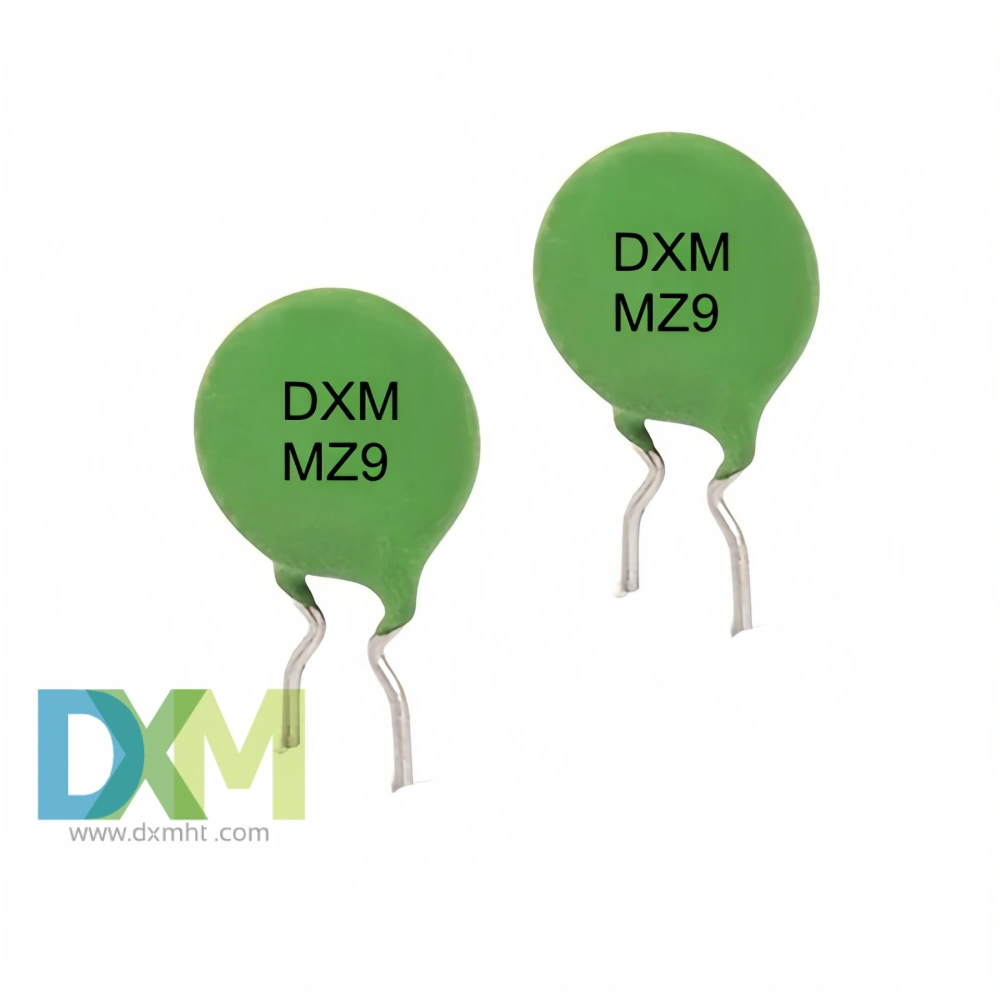 Two green Precision Thermistor PTC Electronics for circuit protection of RS485,232. They are labeled 