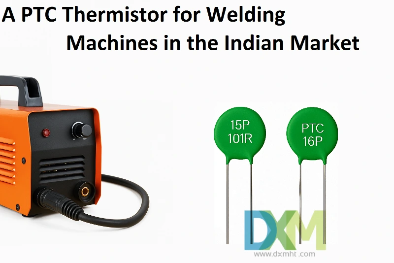 Welding machine and two green PTC thermistors.