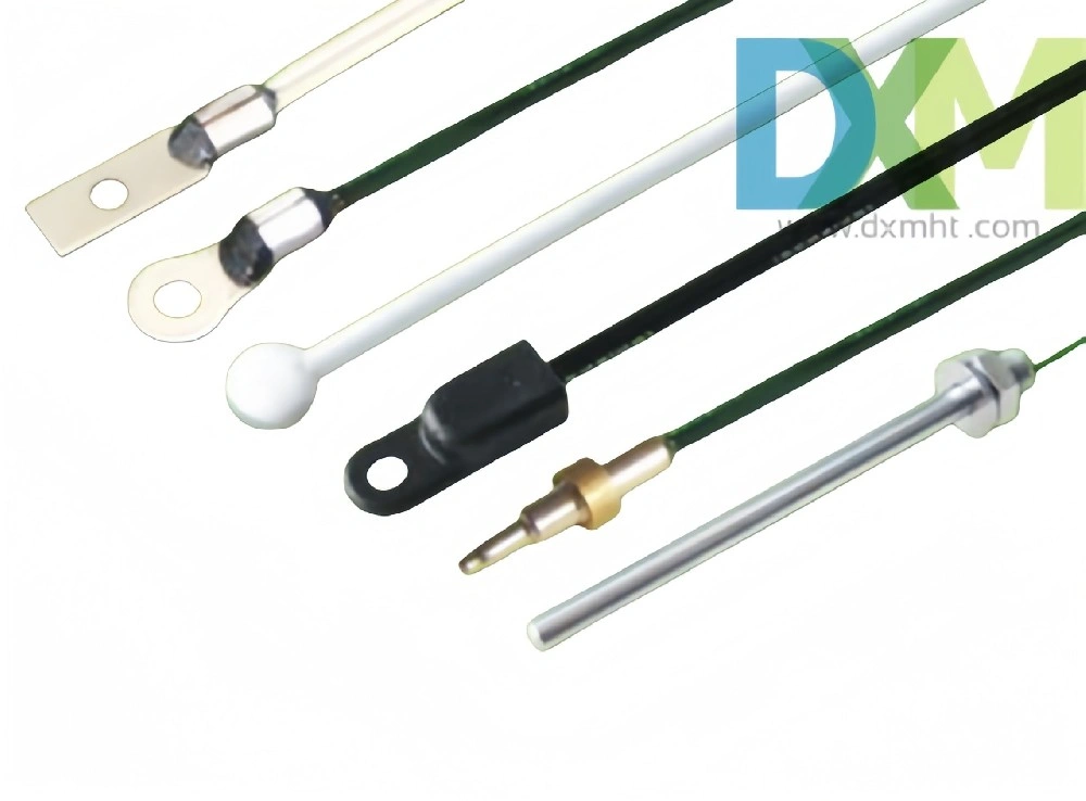 Assortment of temperature sensor. CWF probes with various tip styles and cable configurations.