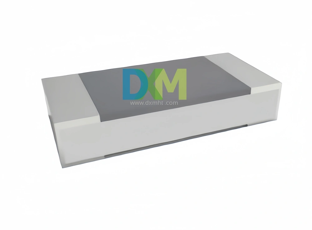 A SMD type Pt100 Sensor in a white rectangular housing.  The RTD Sensor is a common type of resistance temperature detector used in industrial applications.