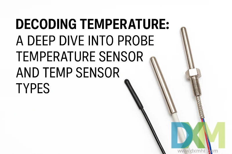 A-Deep-Dive-into-Probe-Temperature-Sensor-and-Temp-Sensor-Types Close-up of probe temperature sensor with the text "Decoding Temperature: A Deep Dive Into Probe Temperature Sensor and Temp Sensor Types".