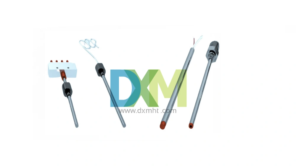 A variety of RTDs made by DXM leading resistance temperature detector manufacturer in China,  RTD sensors in different configurations for temperature measurement.