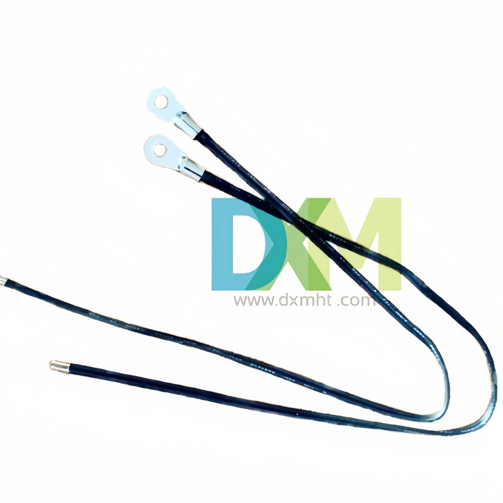 Temp sensor CWF series for welding machine with two black cables and metal connectors.