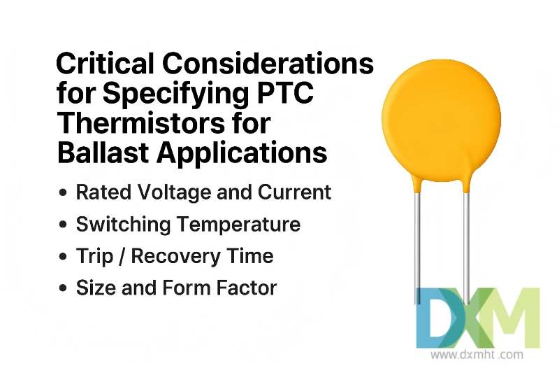 Electronic ballast PTC thermistor application considerations.