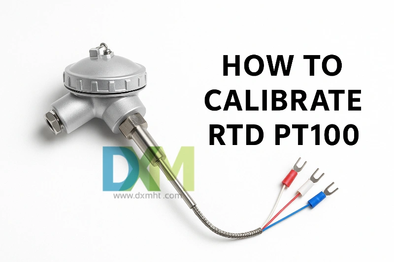 How to calibrate RTD PT100: industrial temperature sensor detail.