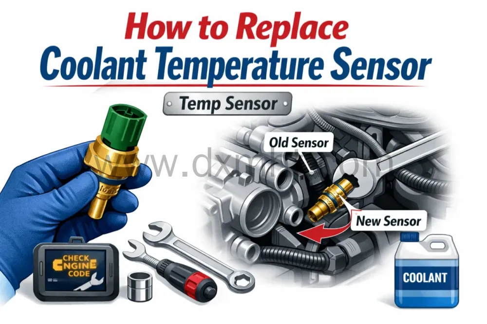 How to replace coolant temperature sensor - DXM
