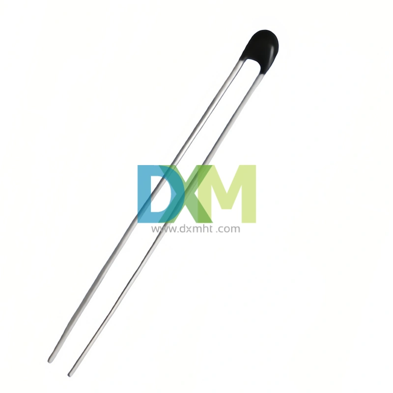 A single thermistor sensor MF52A, it is a type of NTC sensors used for temperature sensing applications.