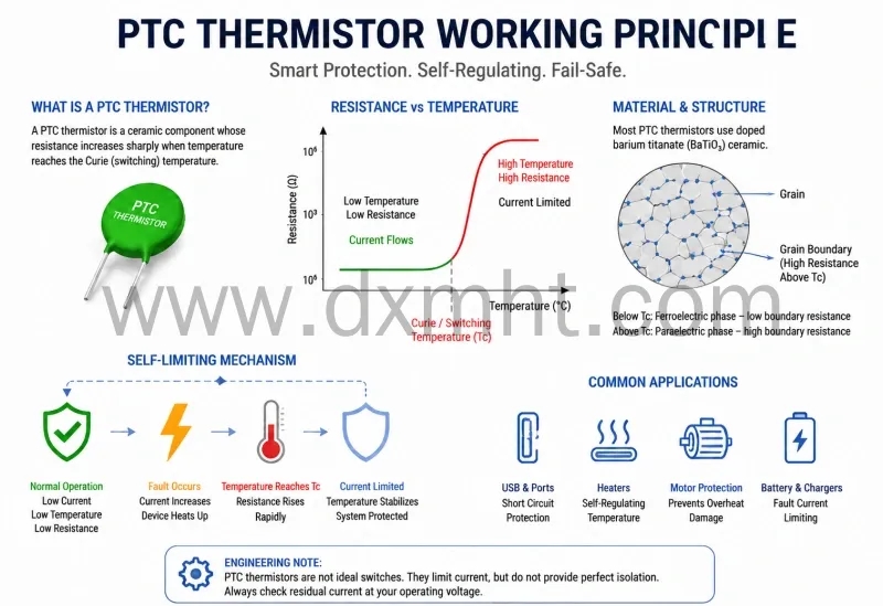 PTCサーミスタの応用と動作原理 | DXM