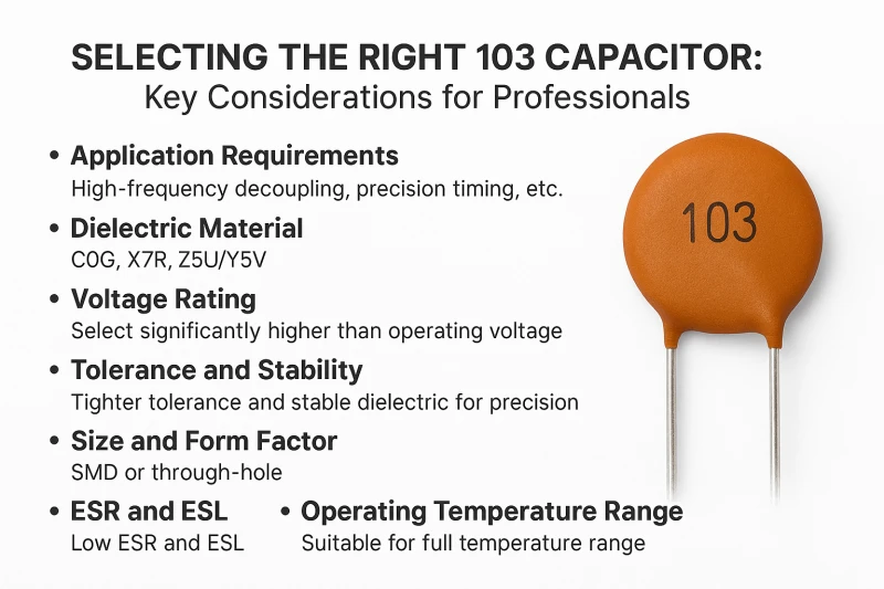 Guide to selecting the right 103 Capacitor for professionals.