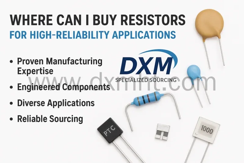 Resistors where to buy, high-reliability components from DXM.