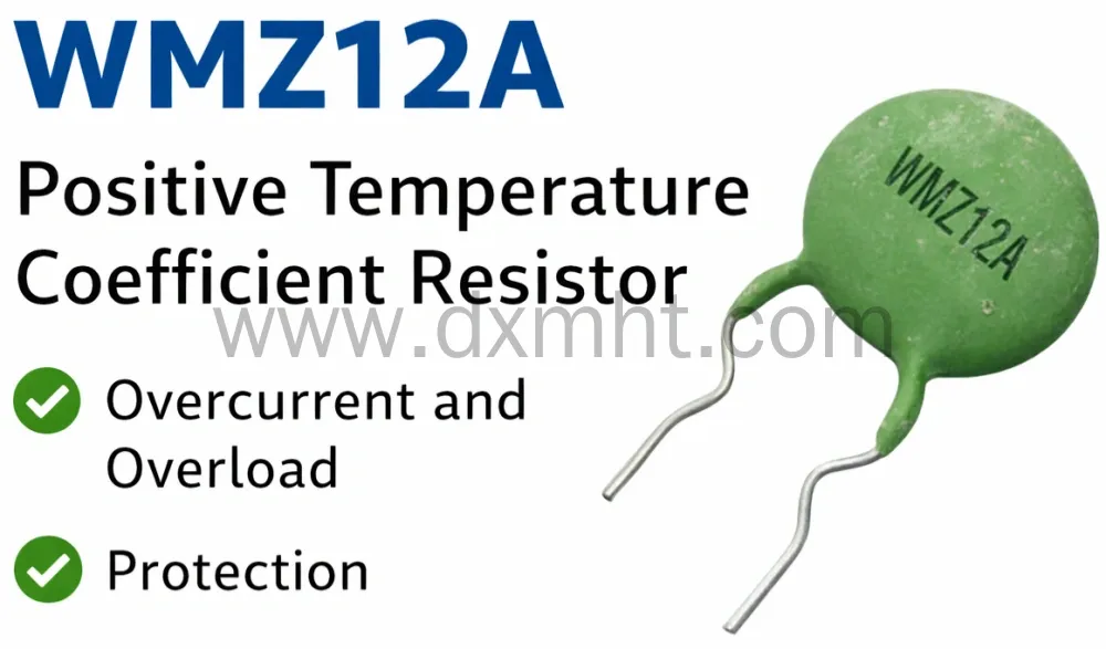 WMZ12A Positive temperature coefficient Resistor for overcurrent overload protection. - DXM