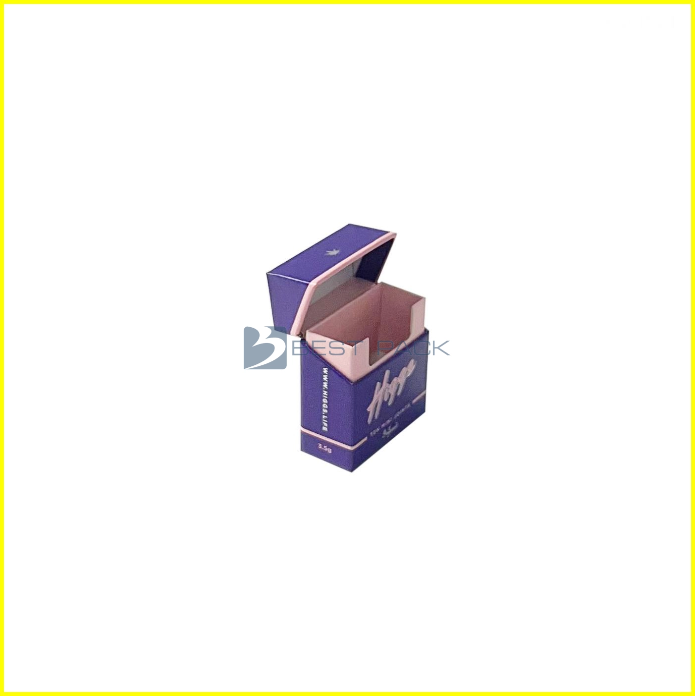 Purple Cigarette Clamshell paper box