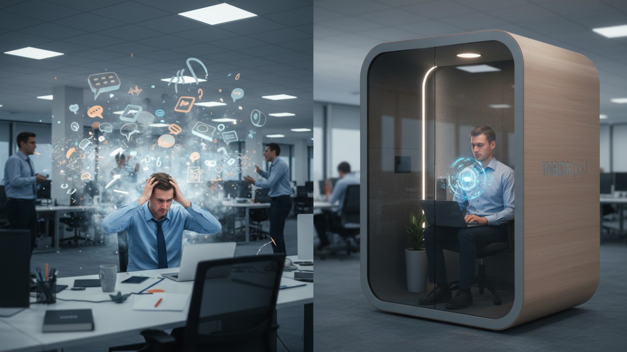 Comparison of cognitive focus in a noisy office versus a quiet acoustic pod