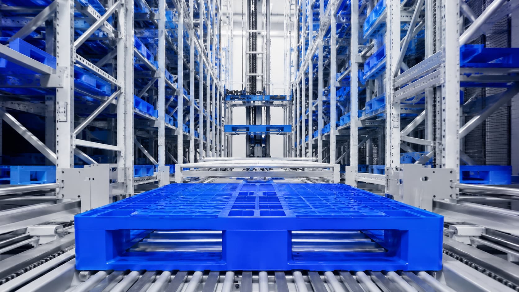 ASRS compatible plastic pallets for automated warehousing