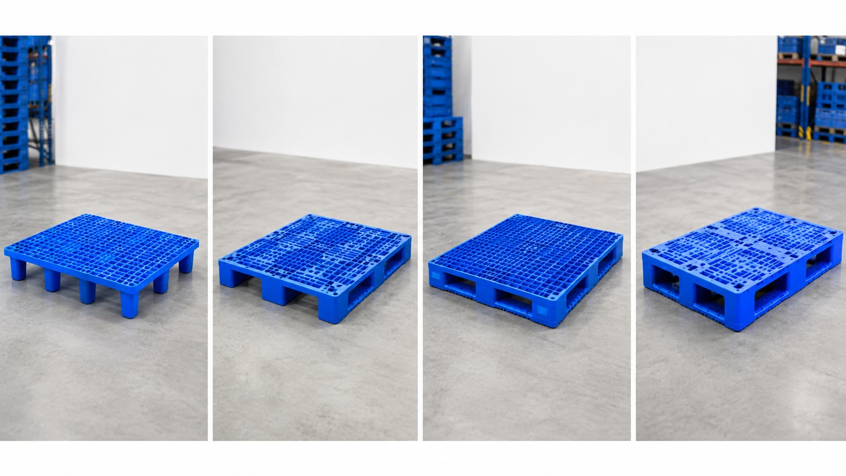 Different plastic pallet types for wholesale buying