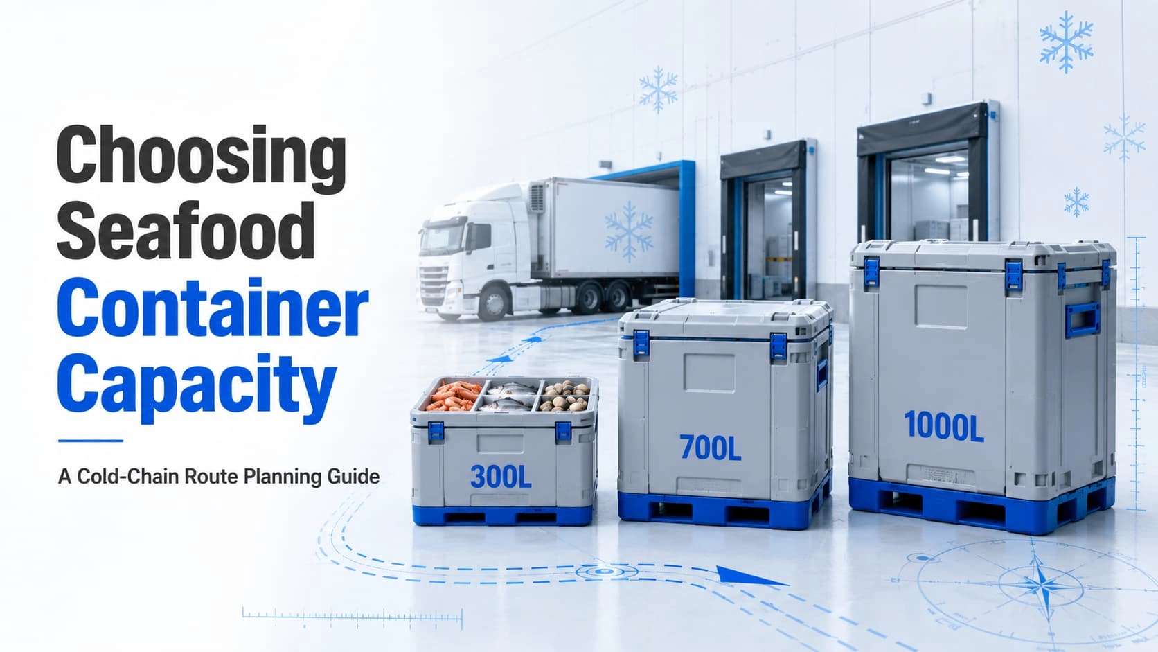 Different seafood transport container capacities for cold-chain route planning - Weihong