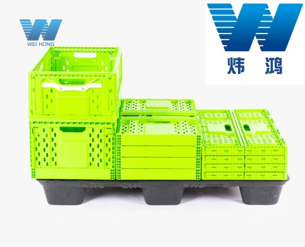 folded plastic crate - Weihong