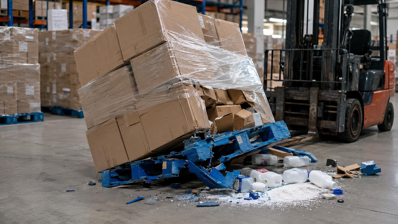 Hidden costs of cheap plastic pallets causing cargo damage and downtime