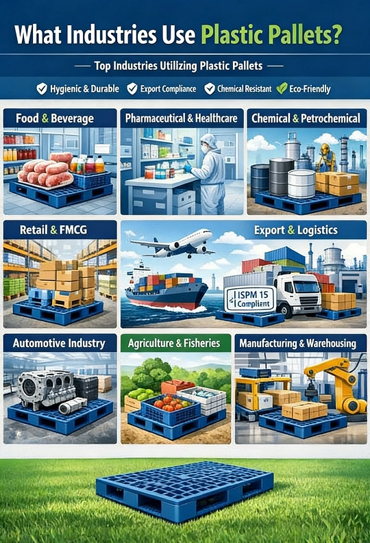 Industries Use Plastic Pallets - Weihong