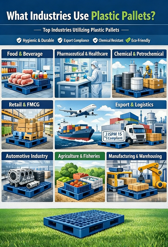 Industries Use Plastic Pallets Industries Use Plastic Pallets