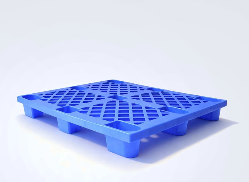 Light-weight Nine-leg Nestable Space-saving Plastic Pallet - Weihong
