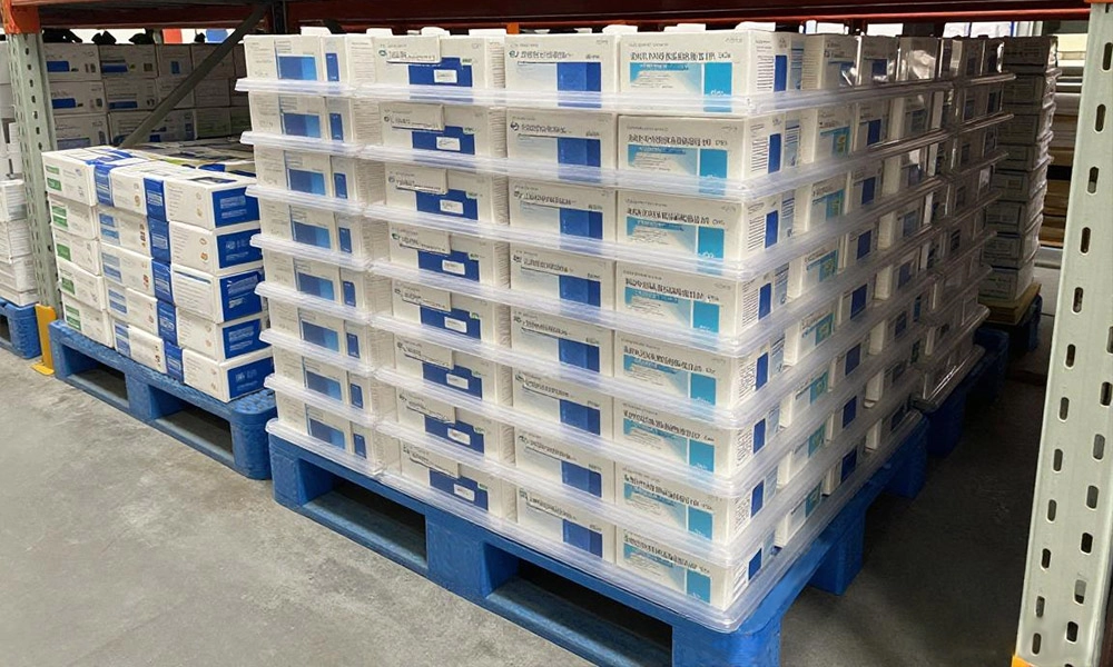 plastic pallet with meds - Weihong