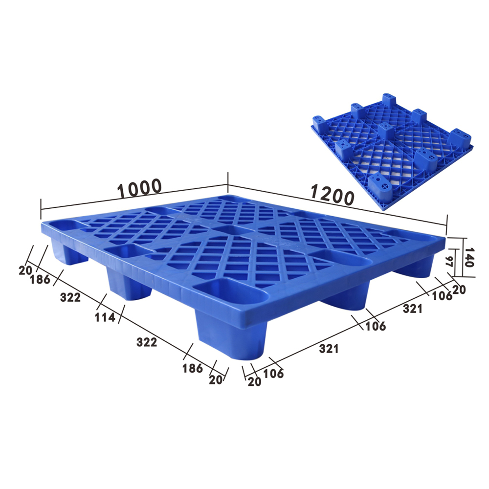 Plastic Pallet ZJ1210-140H Size - Weihong