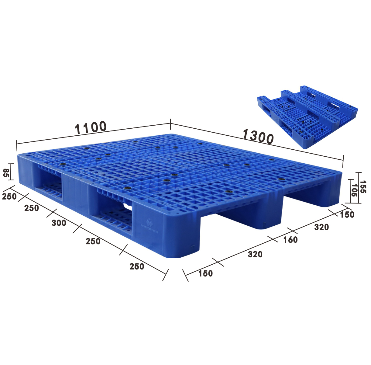 ZJ1311-155 3 Leg Steel Size - Weihong