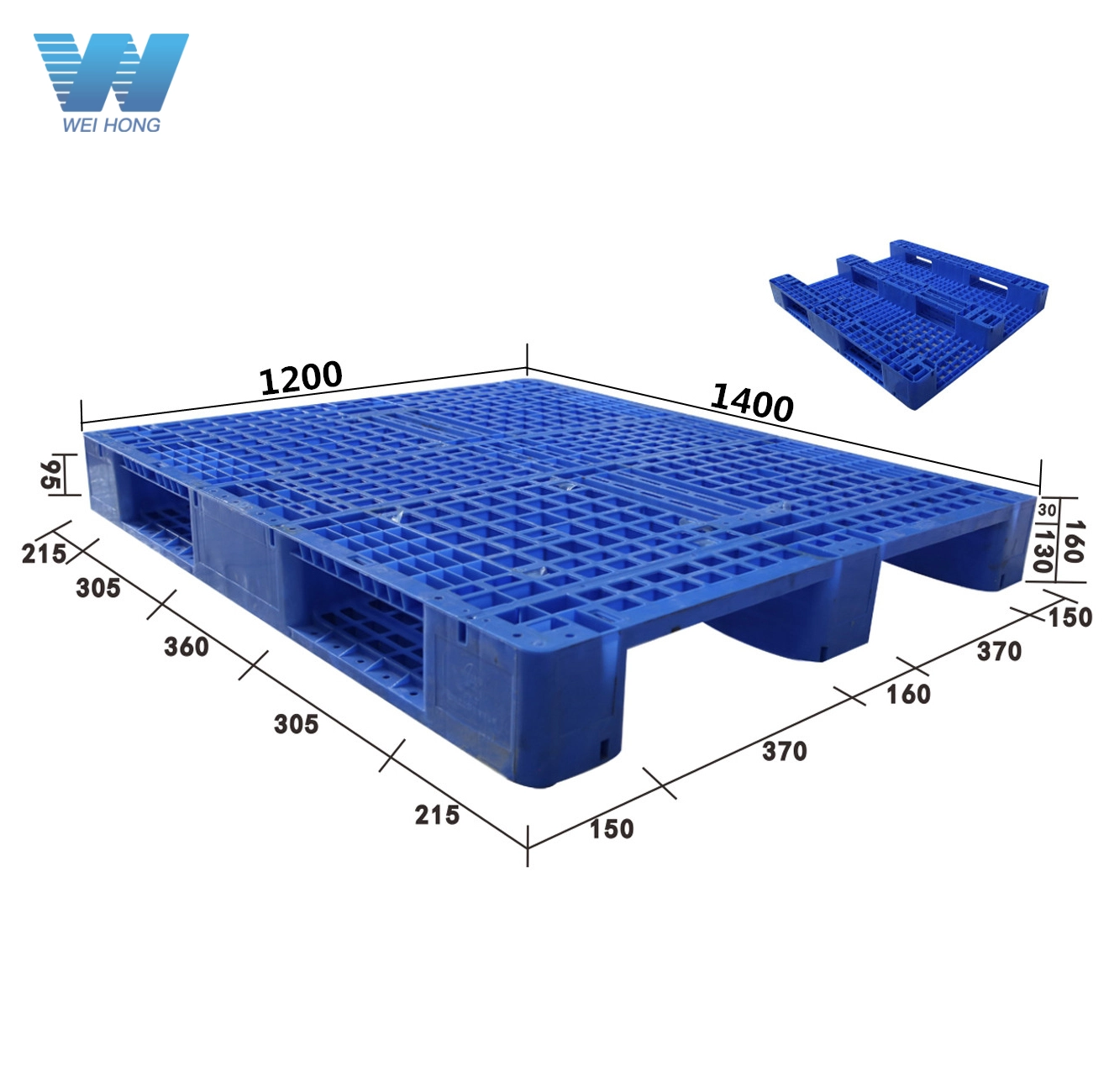 Plastic Pallet ZJ1412-160 3 S - Weihong Plastic Pallet ZJ1412-160 3 S - Weihong