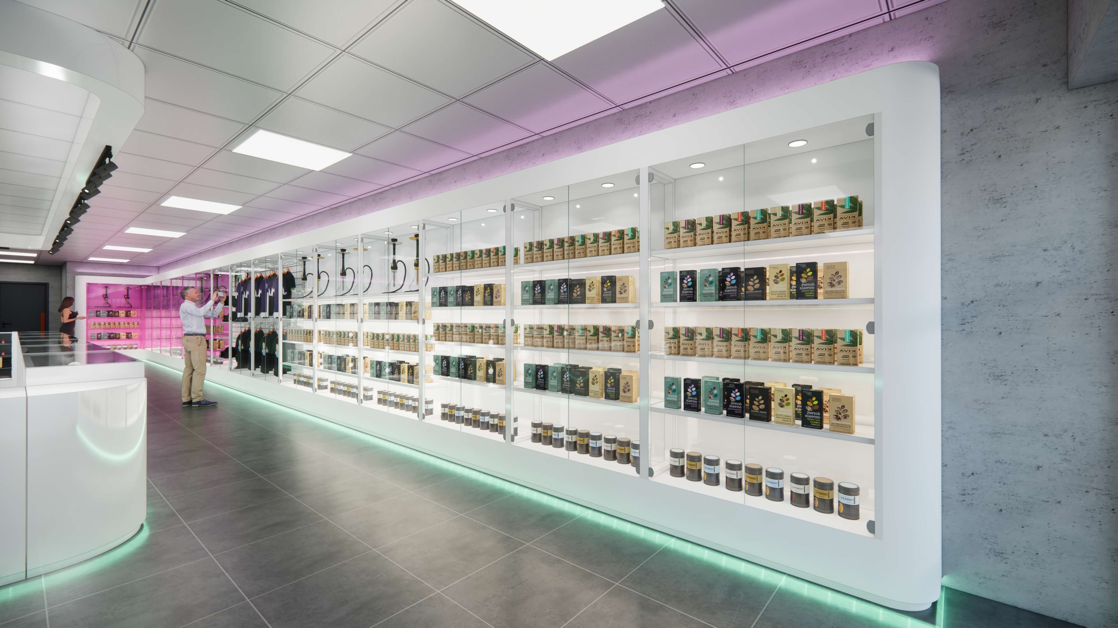 cannabis dispensary displays company