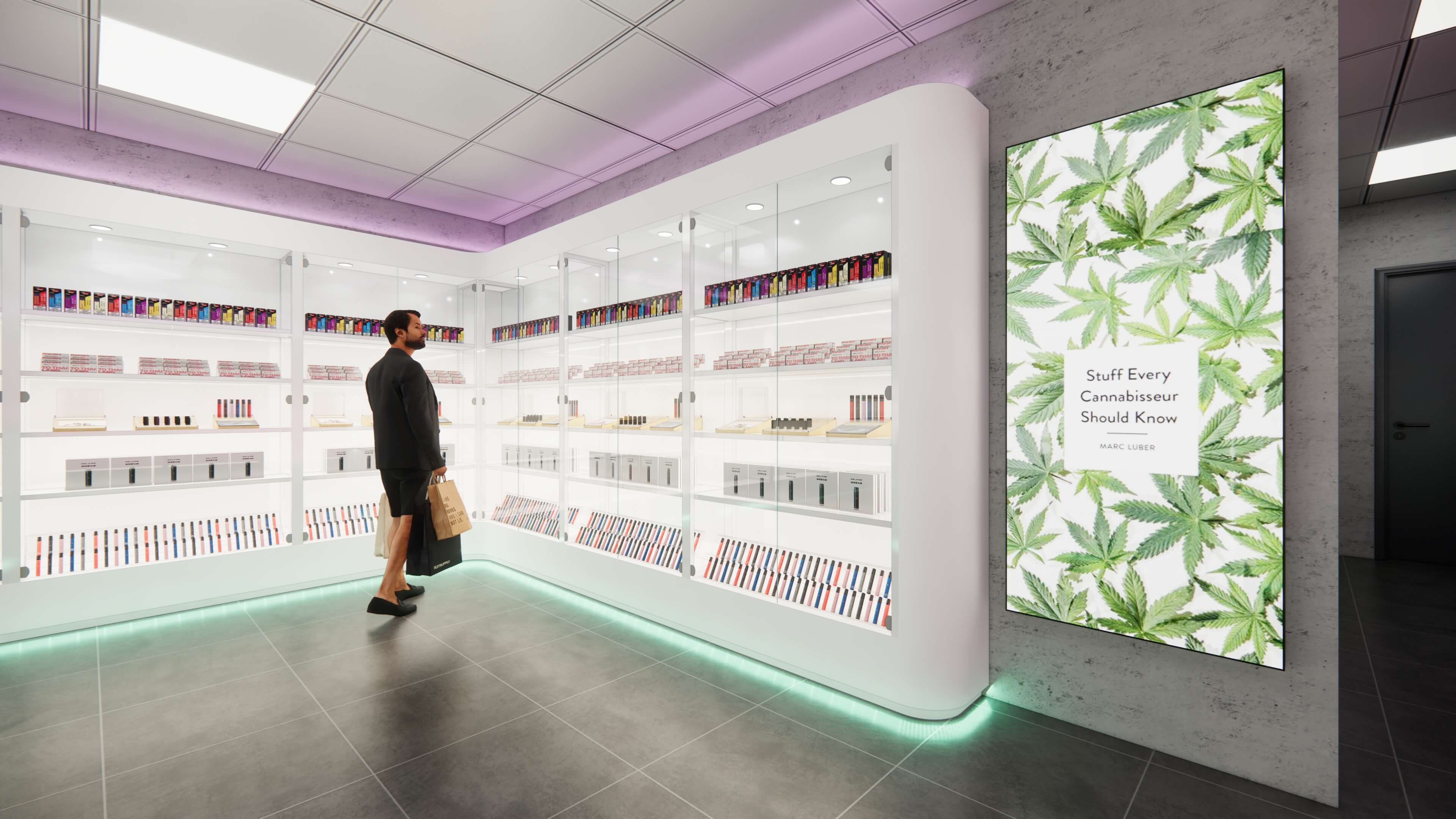 cannabis dispensary displays manufacturers
