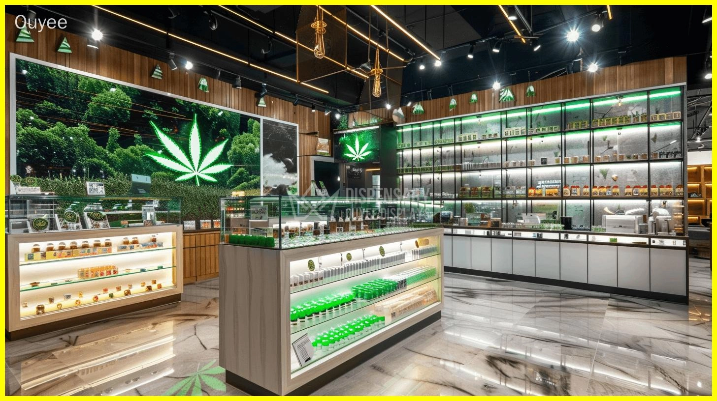 cannabis glass display cabinet companies - Ouyee
