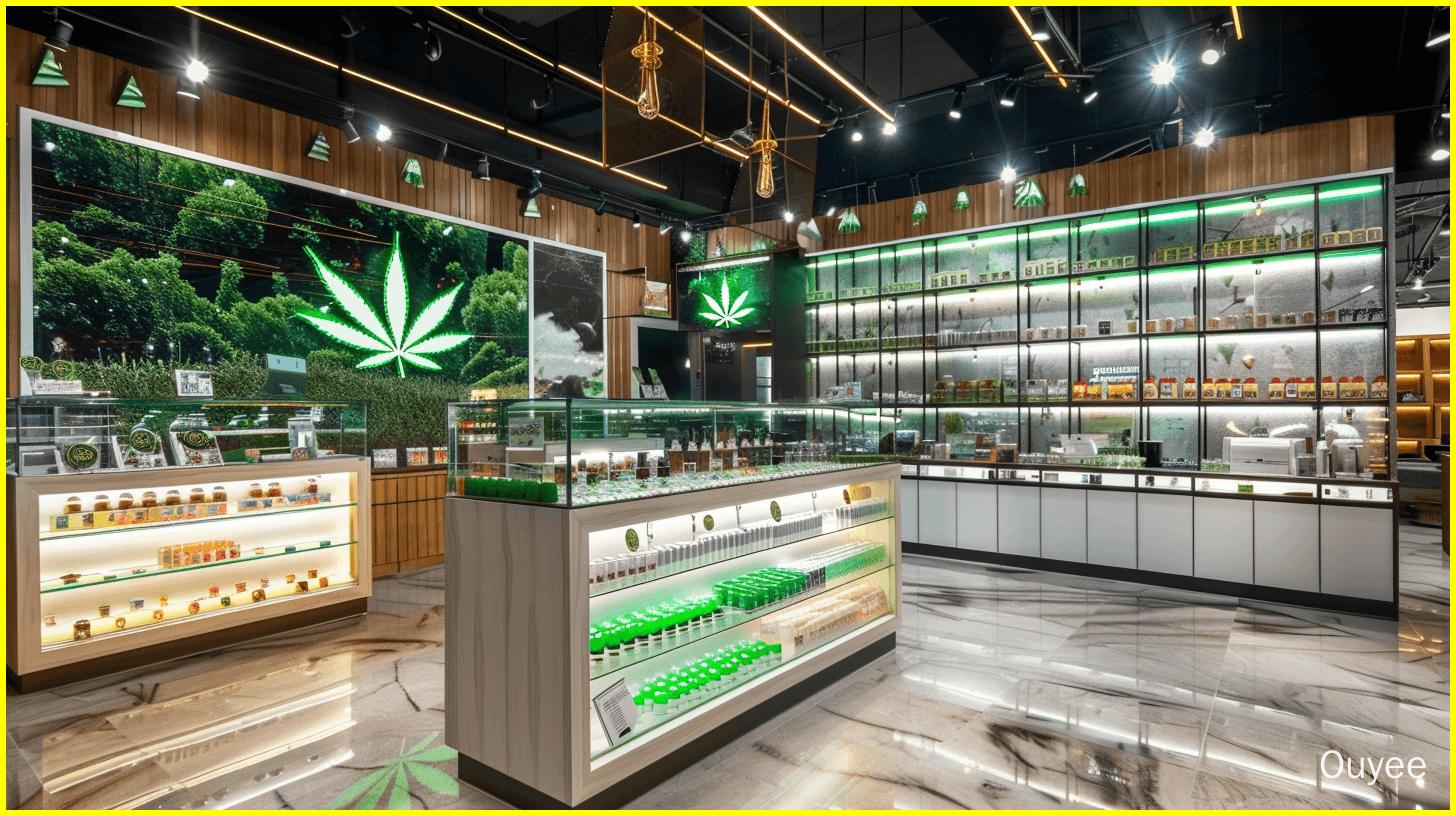 cannabis glass display cabinet companies - Ouyee