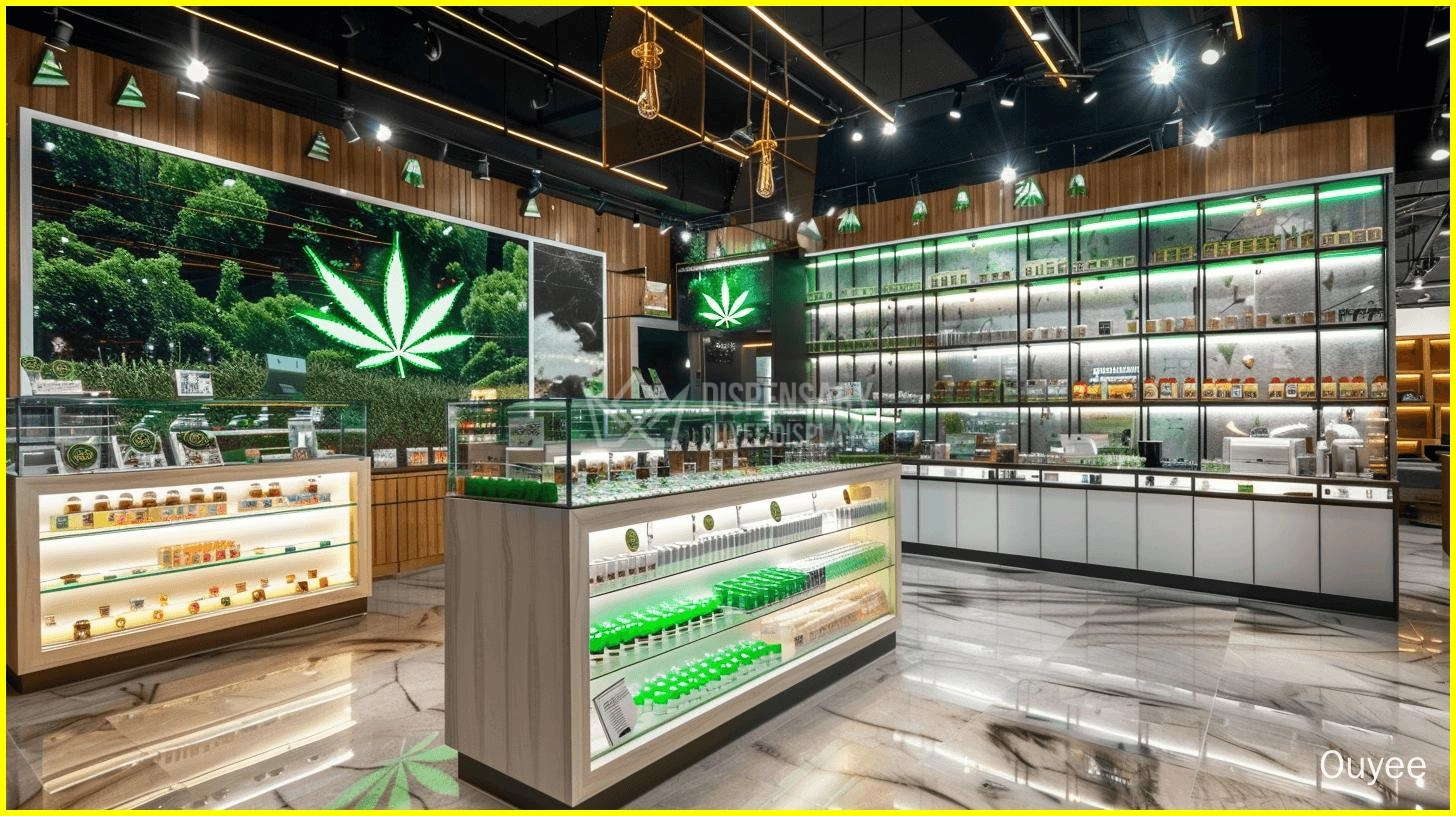 cannabis glass display cabinet companies - Ouyee