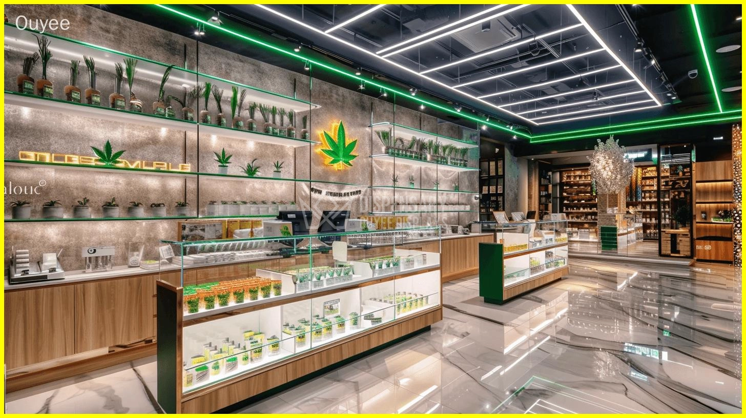 cannabis glass display cabinet company - Ouyee