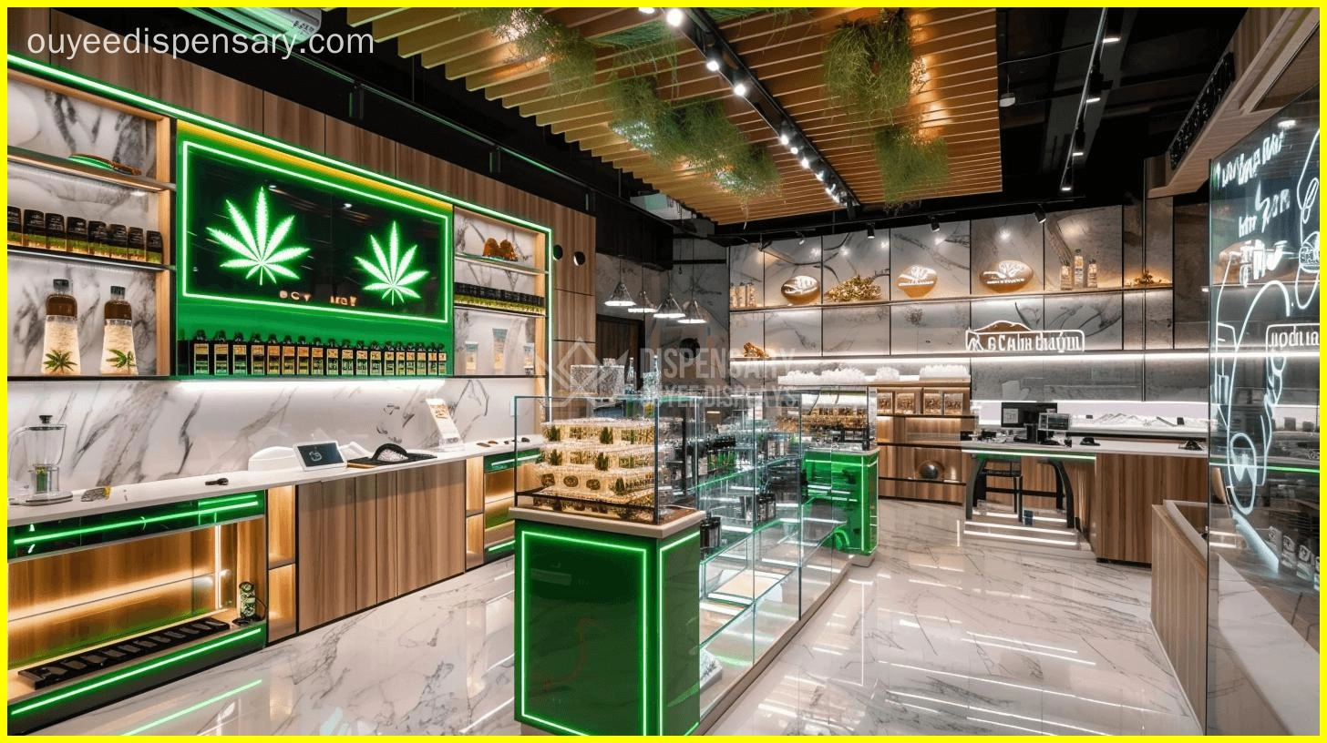 cannabis glass display cabinet manufacturing - Ouyee