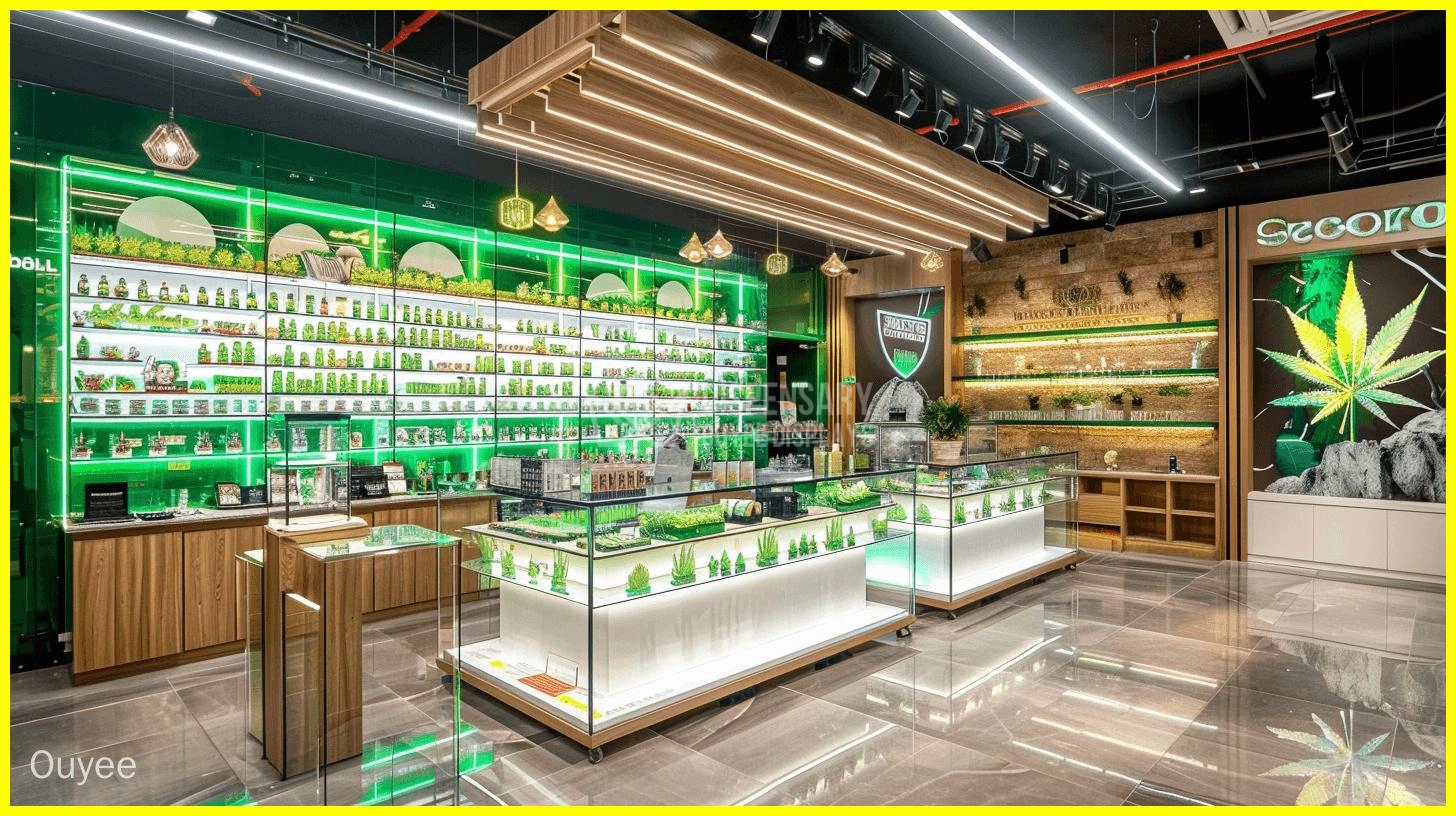 cannabis glass display cabinet suppliers - Ouyee