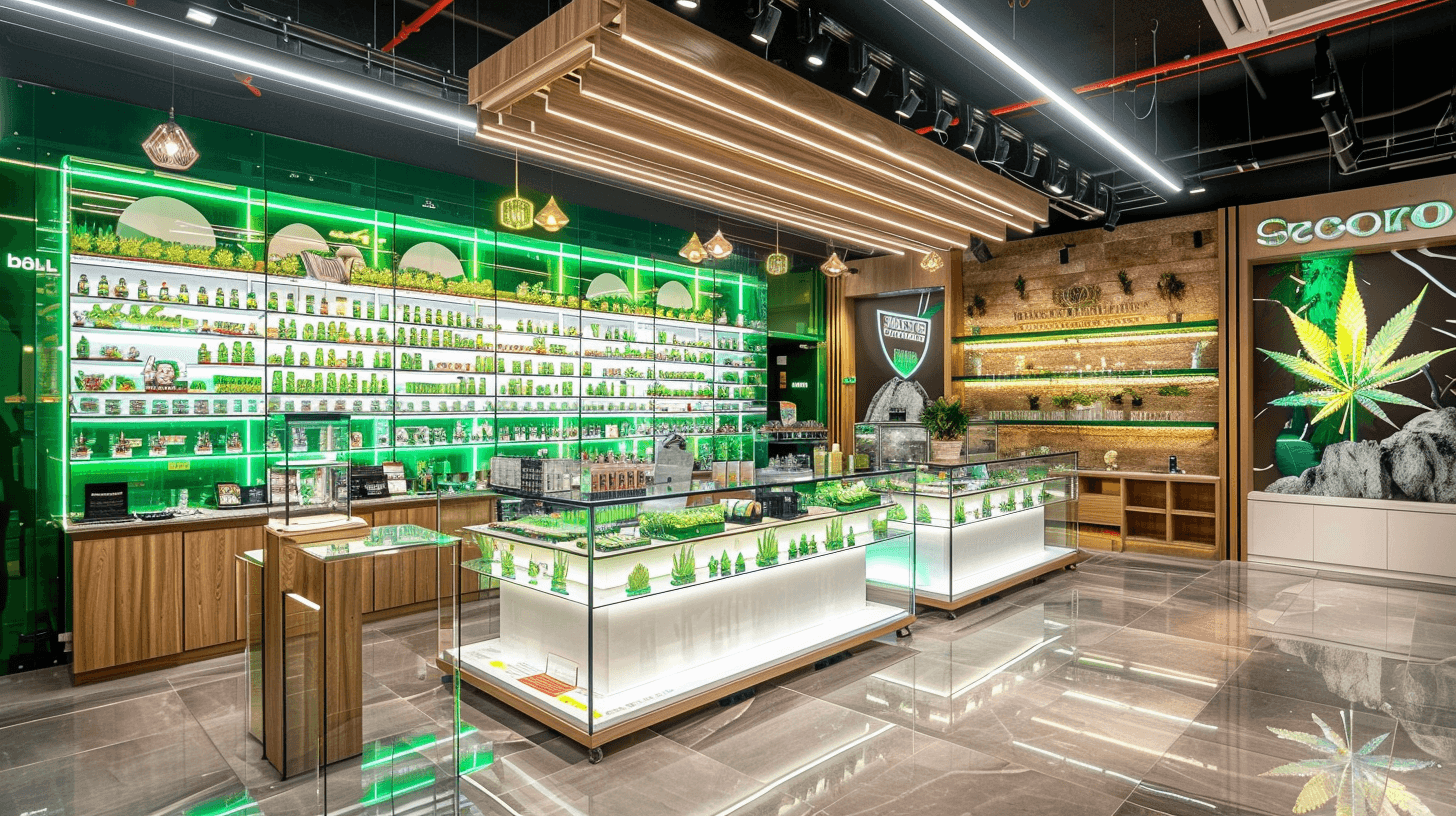 cannabis glass display cabinet suppliers