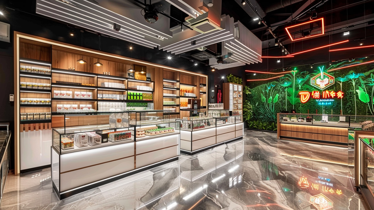 cannabis store display cases makers - Ouyee